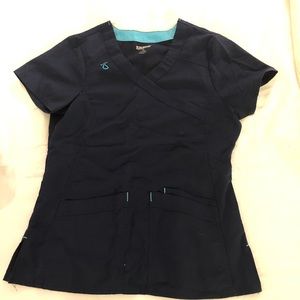 ScrubStar Scrub Set (shirt & pants). XS, Navy Blue